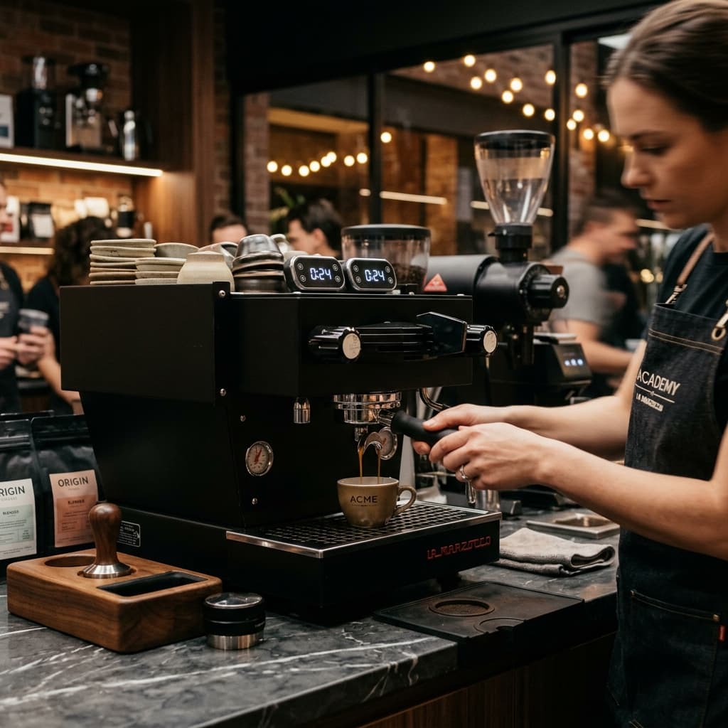 Estación de Barista con La Marzocco Linea PB